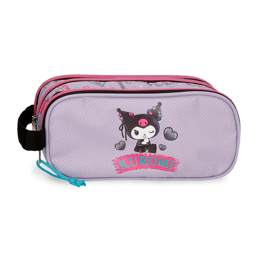 Estojo triplo Retropop Kuromi Hello Kitty