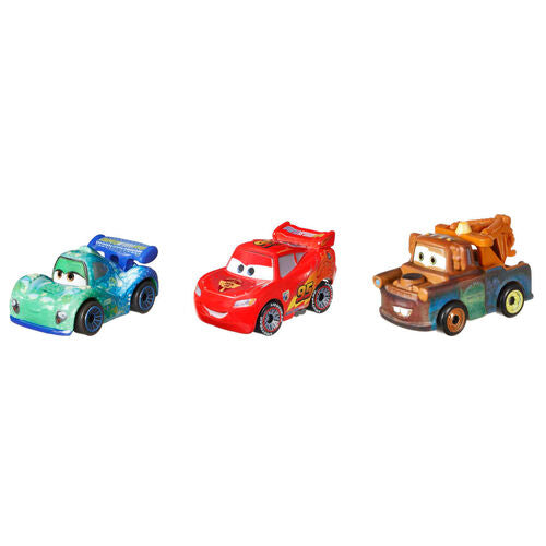Conjunto 3 carros Cars Disney Pixar aleatórios