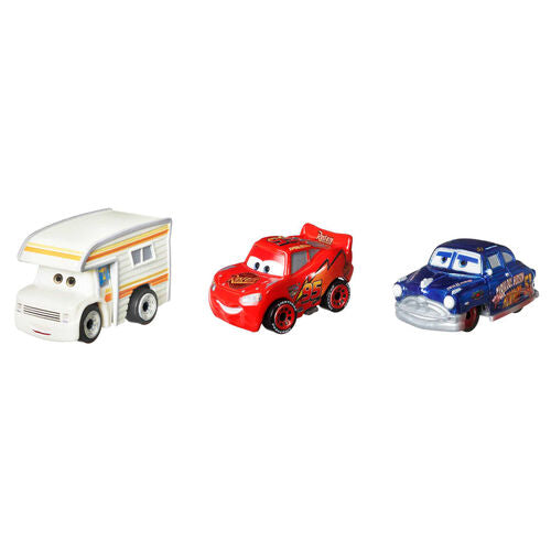 Conjunto 3 carros Cars Disney Pixar aleatórios