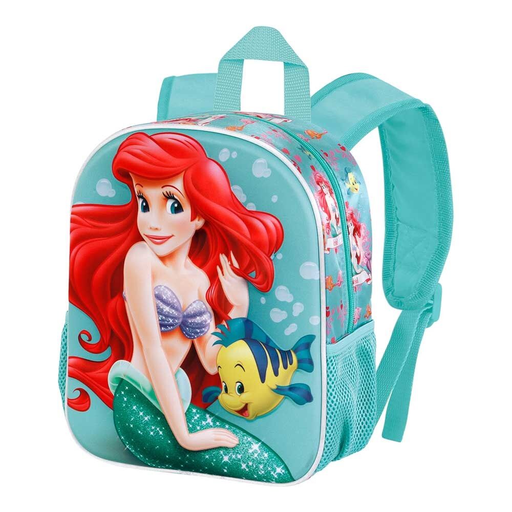 Mochila 3D Ariel Pequena Sereia Disney 30cm