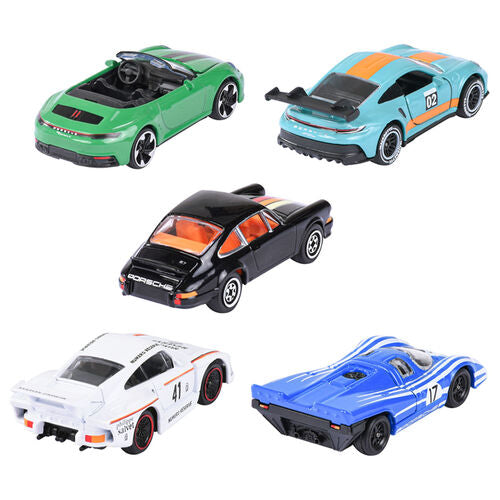 Conjunto de 5 carros Porsche