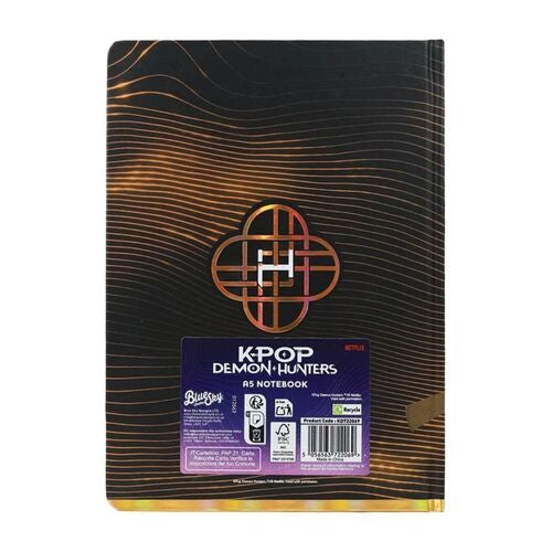 Caderno A5 Golden K-POP Demon Hunters