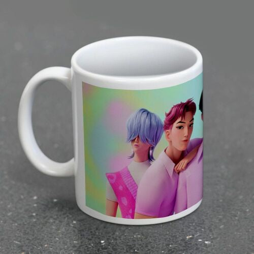 Taza de cerámica Saja Boys K-POP Demon Hunters, 325 ml