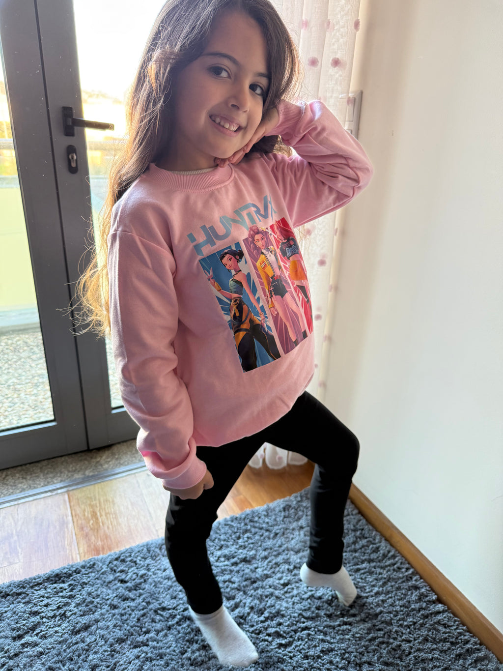 Conjunto K-POP Rosa – Camisola + Leggings
