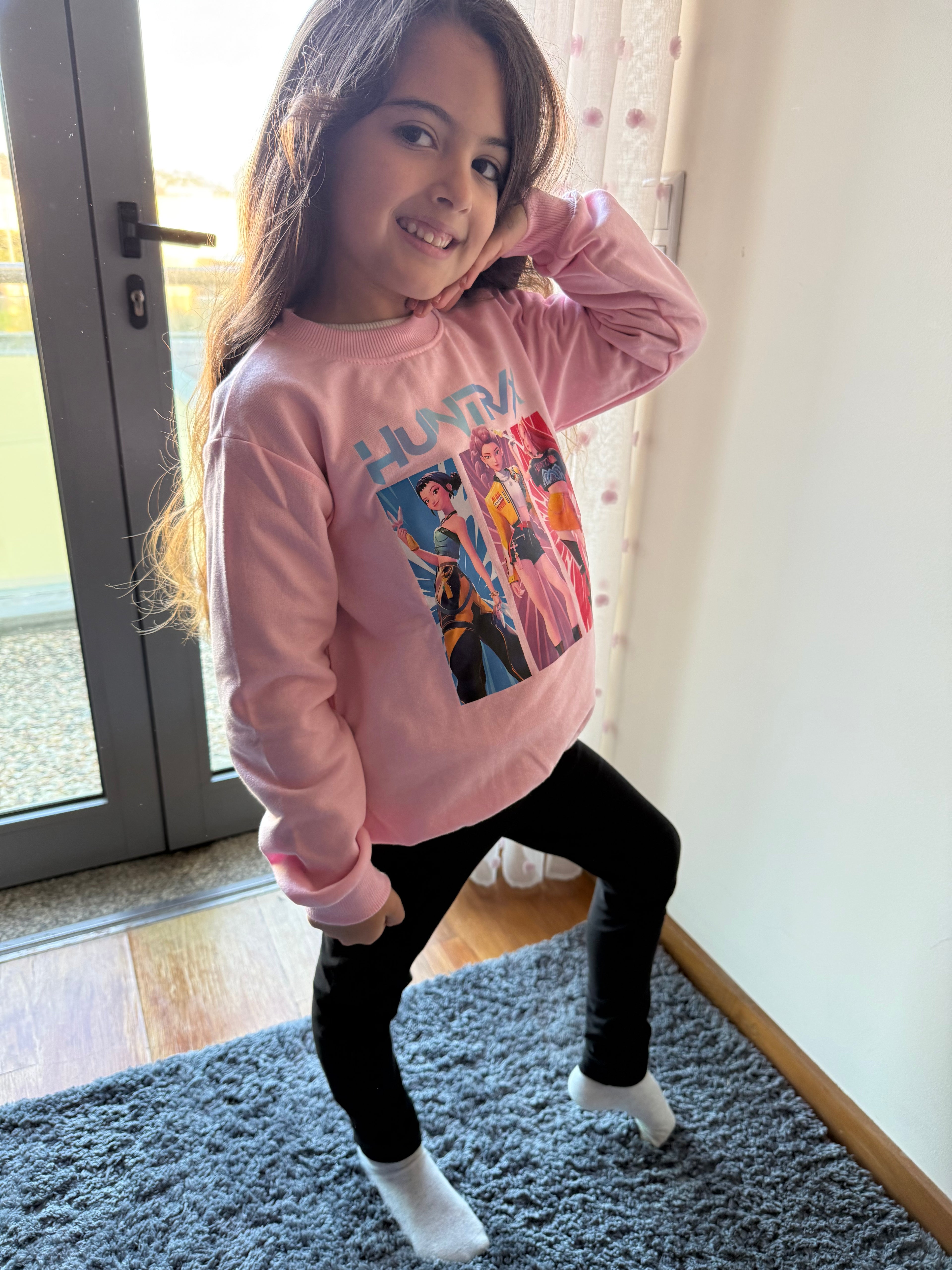 Conjunto K-POP Rosa – Camisola + Leggings