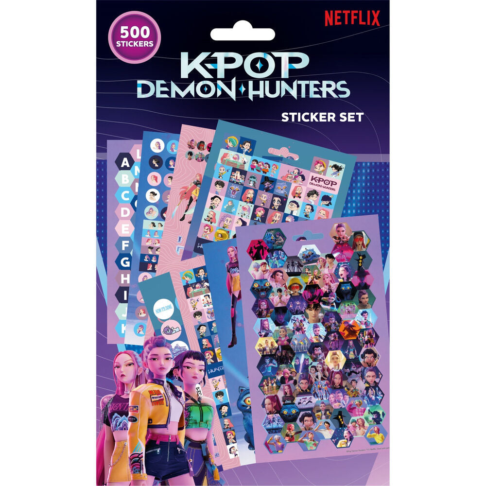 Set 500 autocolantes K-POP Demon Hunters