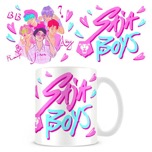 Caneca Cerâmica Saja Boys Art K-POP Demon Hunters 325ml