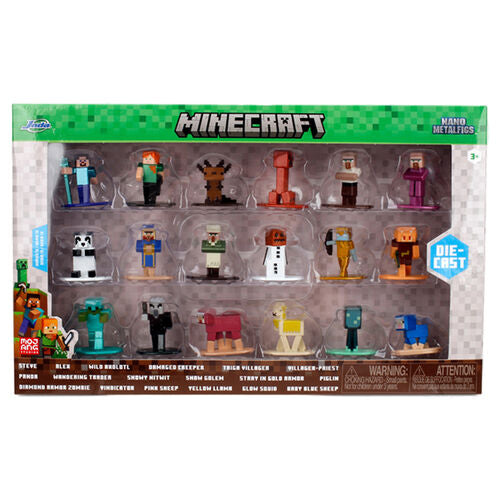Conjunto de 18 figuras Minecraft 4cm