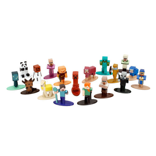 Conjunto de 18 figuras Minecraft 4cm