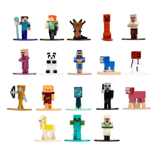 Conjunto de 18 figuras Minecraft 4cm