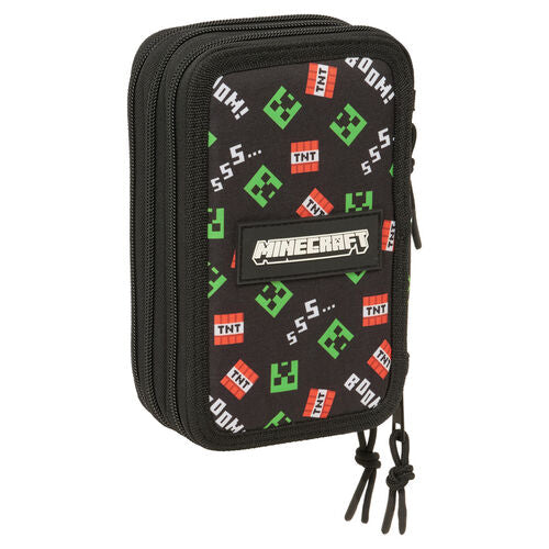 Estojo triplo Minecraft 37 peças
