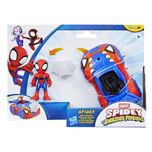 Figura de Miles Morales, o Homem-Aranha, e a sua Super Equipa Marvel + Veículo