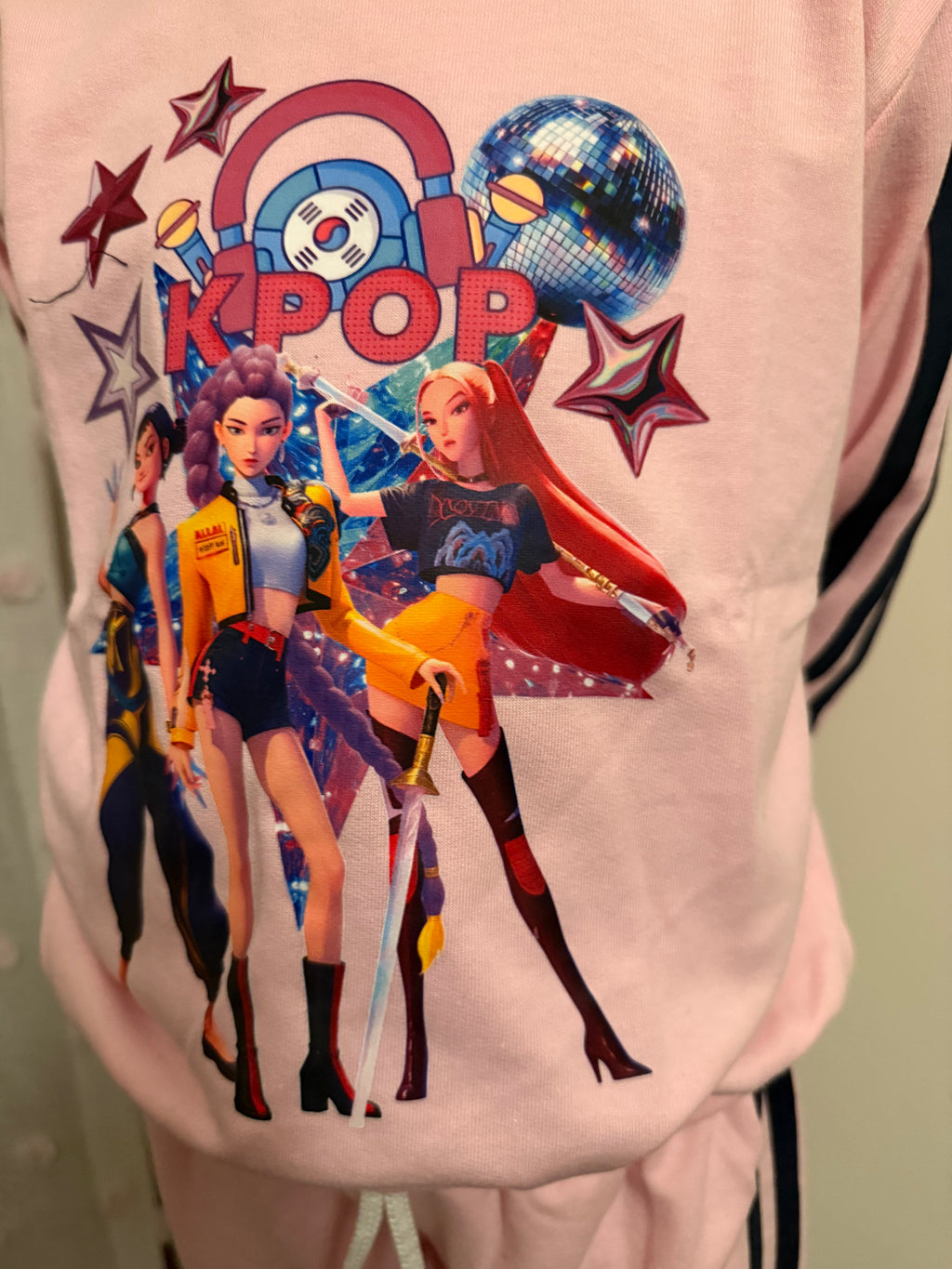 Fato de Treino K-POP Rosa/Rosa Claro/ Roxo - Primavera/Verão