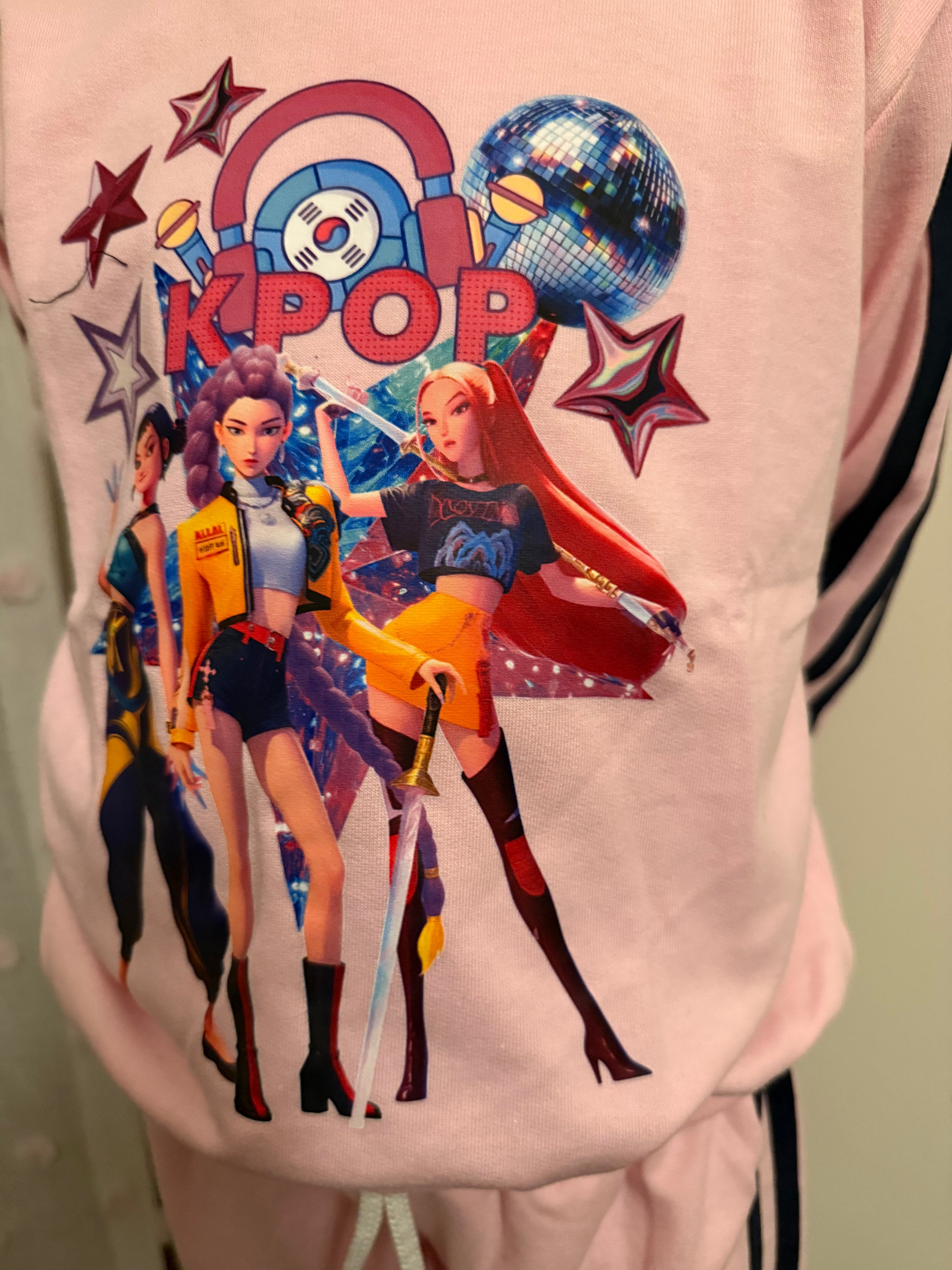 Fato de Treino K-POP Rosa/Rosa Claro/ Roxo - Primavera/Verão