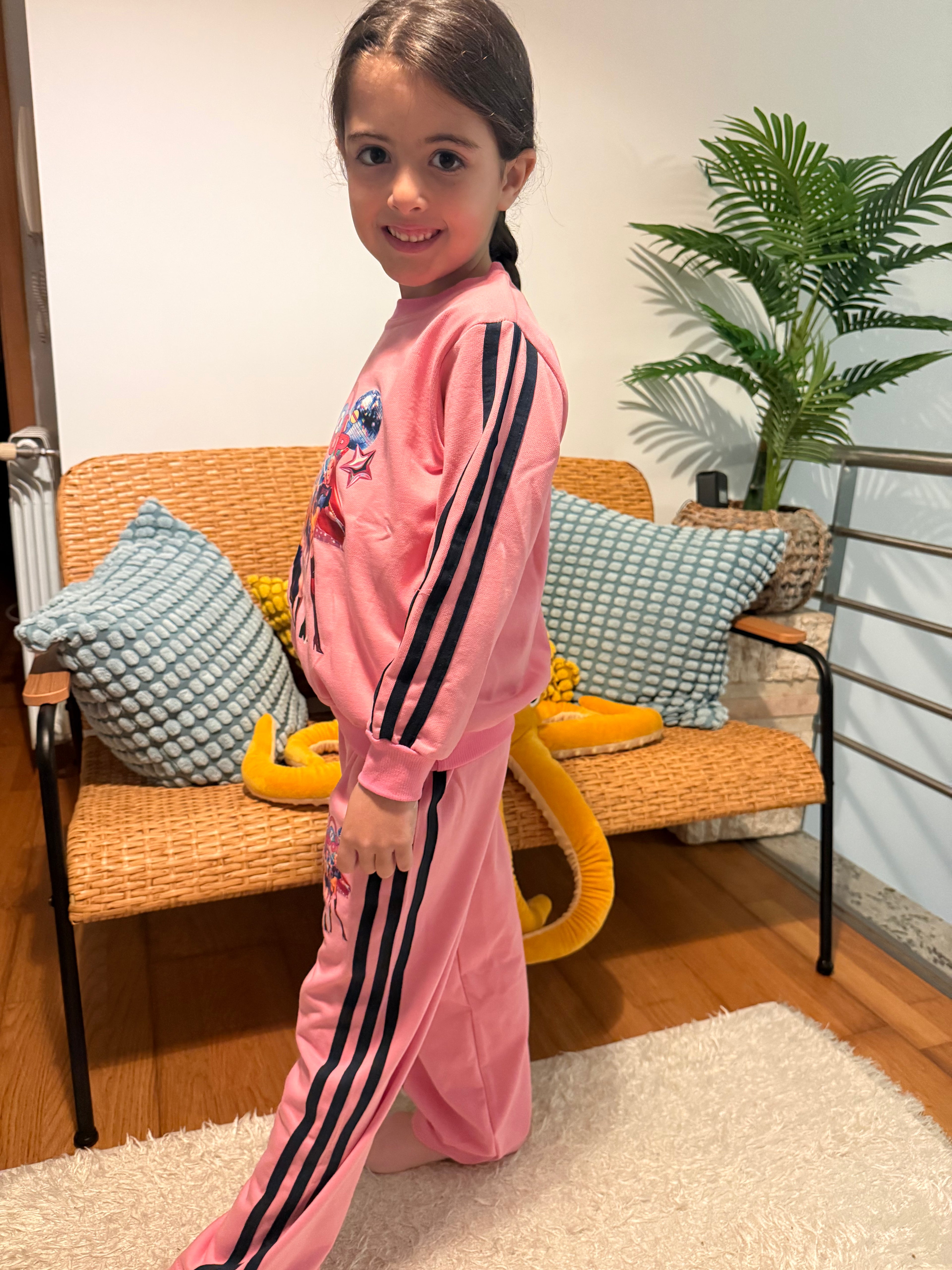 Fato de Treino K-POP Rosa/Rosa Claro/ Roxo - Primavera/Verão