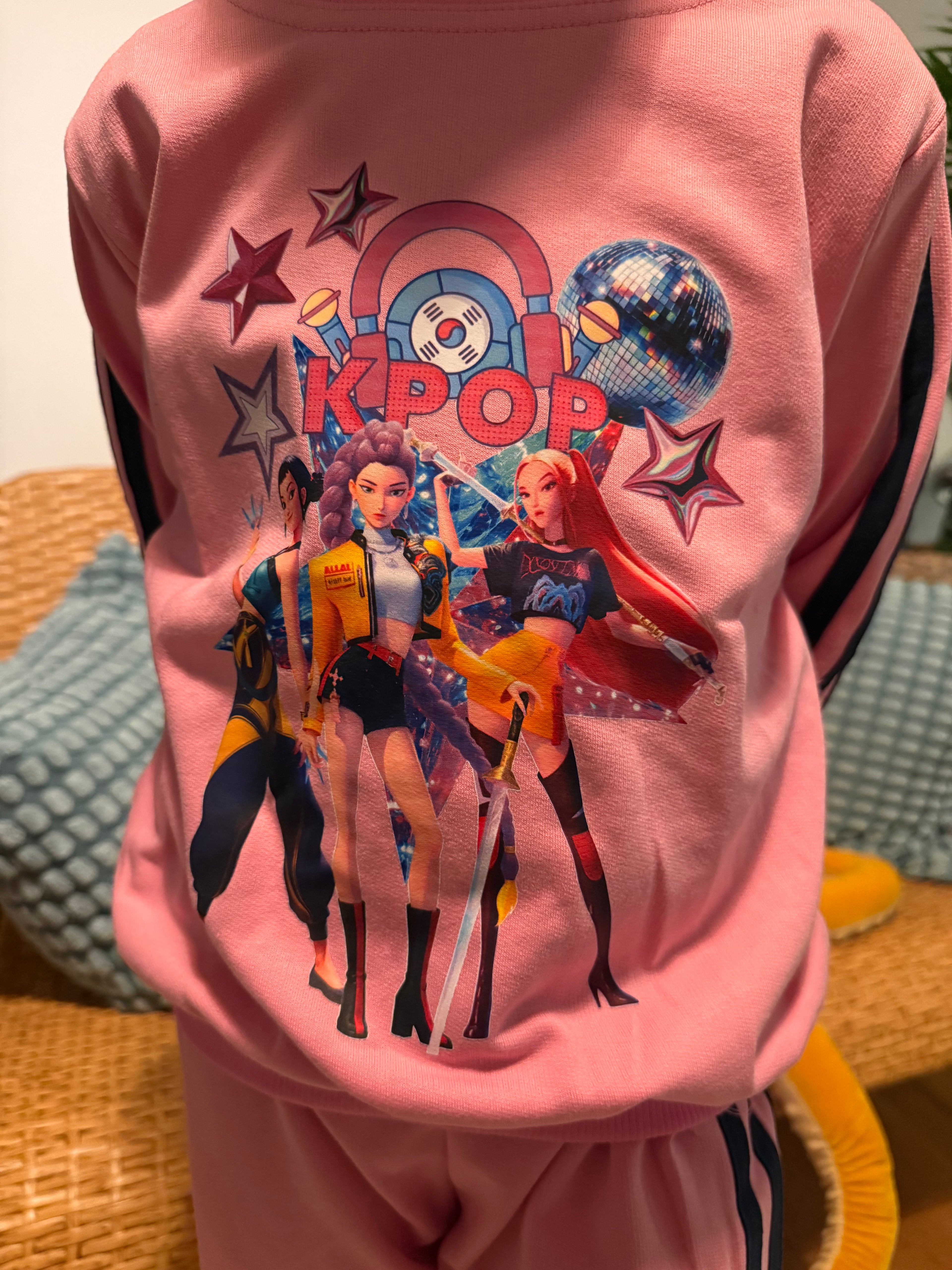 Fato de Treino K-POP Rosa/Rosa Claro/ Roxo - Primavera/Verão