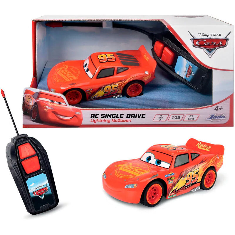 Carro Lightning McQueen com comando Disney Pixar 1:32