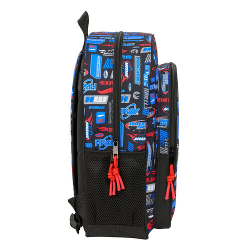 Mochila Hot Wheels 38cm adaptável