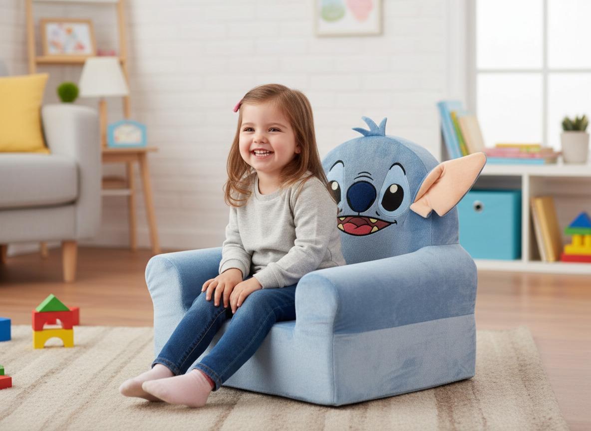 Sofá Infantil Disney Stitch Azul