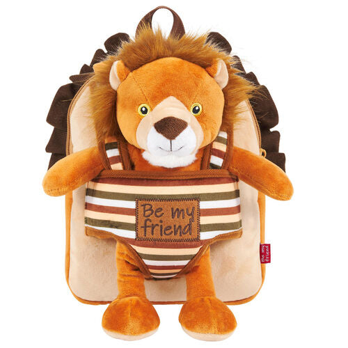 Mochila reversível + peluche Lenny Lion 25cm