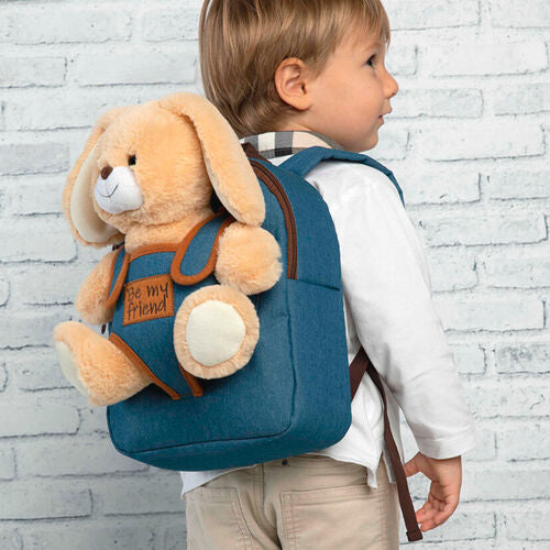 Mochila + peluche Coelho Bob 26cm