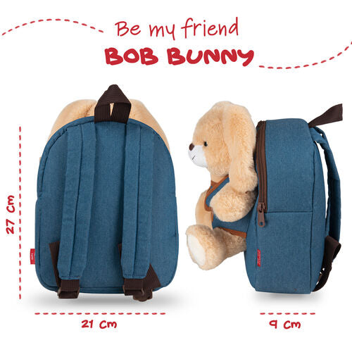 Mochila + peluche Coelho Bob 26cm