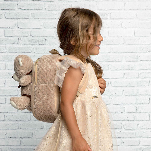Mochila + peluche Ursinho Milly 26cm