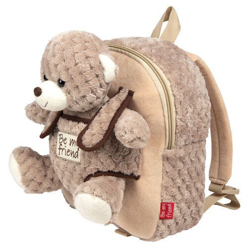 Mochila + peluche Ursinho Milly 26cm