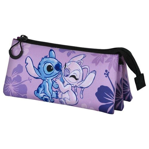 Estojo triplo Stitch & Angel Disney