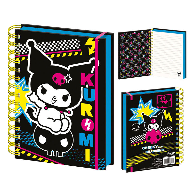 A5 Punk Vibes Kuromi Hello Kitty Notebook