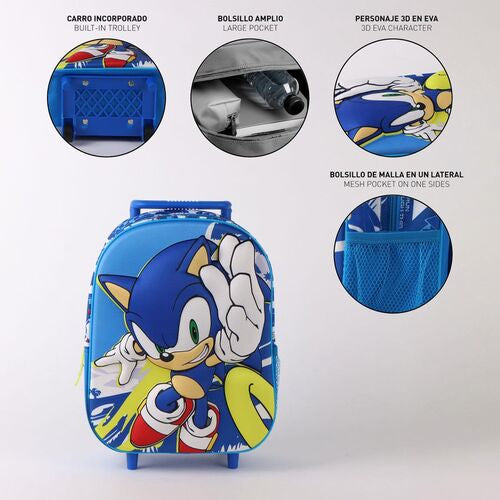 Trolley 3D Sonic The Hedgehog 30cm
