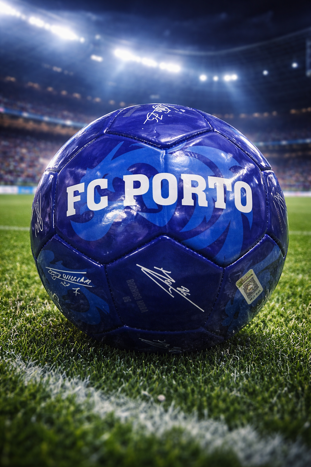 BOLA ASSINATURAS AZUL E BRANCO FC PORTO 25/26