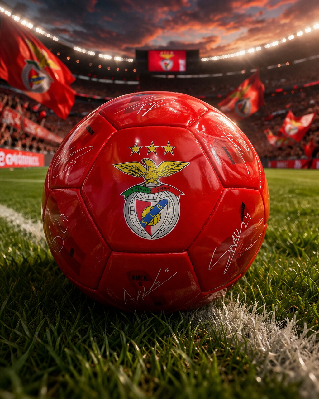 BOLA ASSINATURAS VERMELHA SL BENFICA 25/26