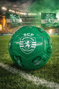Balón de firmas verde Sporting 25/26