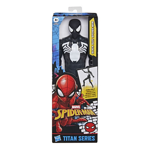 Figura Black Suit Titan Series Spiderman Marvel 30cm