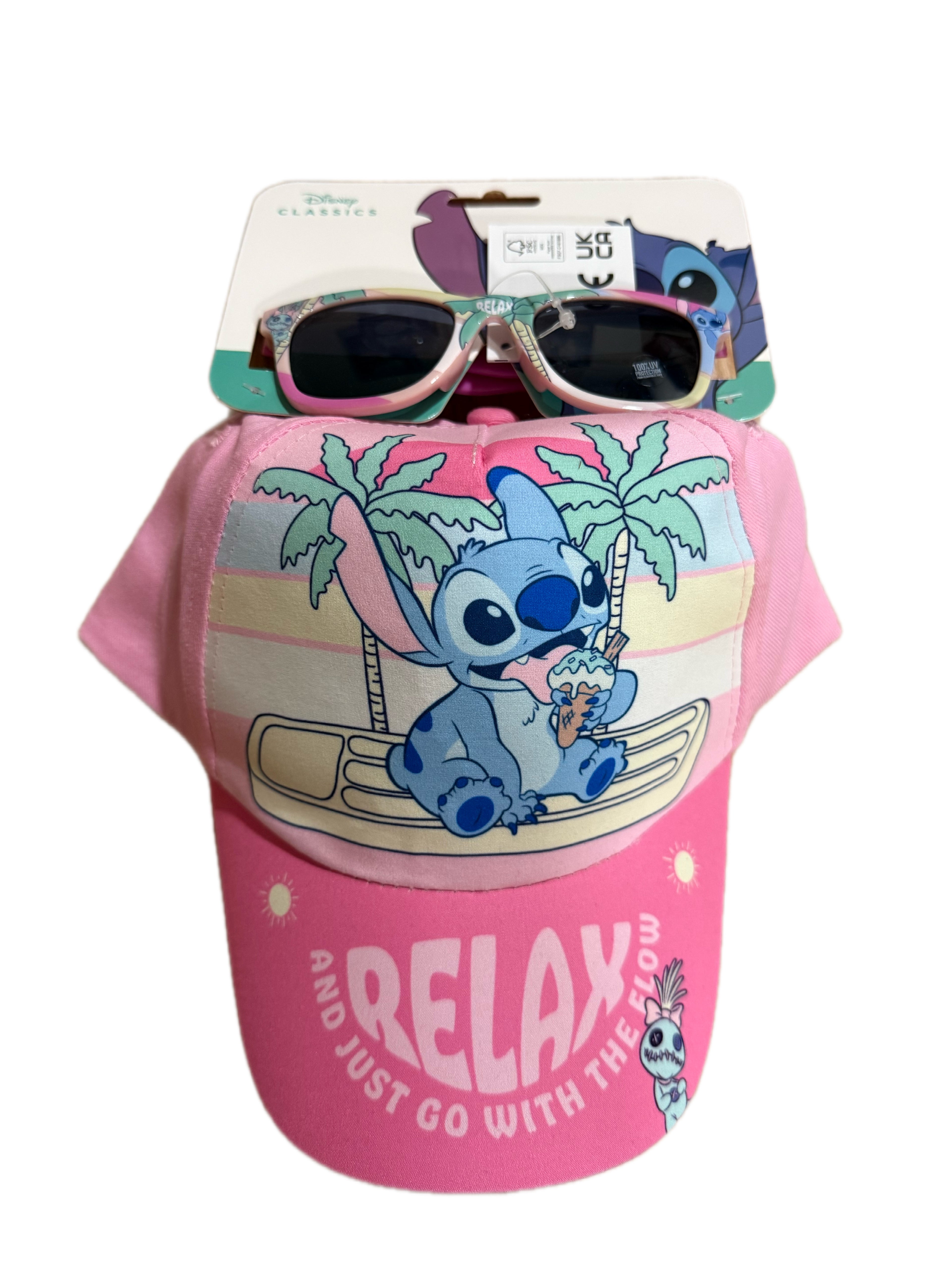 Chapéu + óculos de sol Stitch Disney
