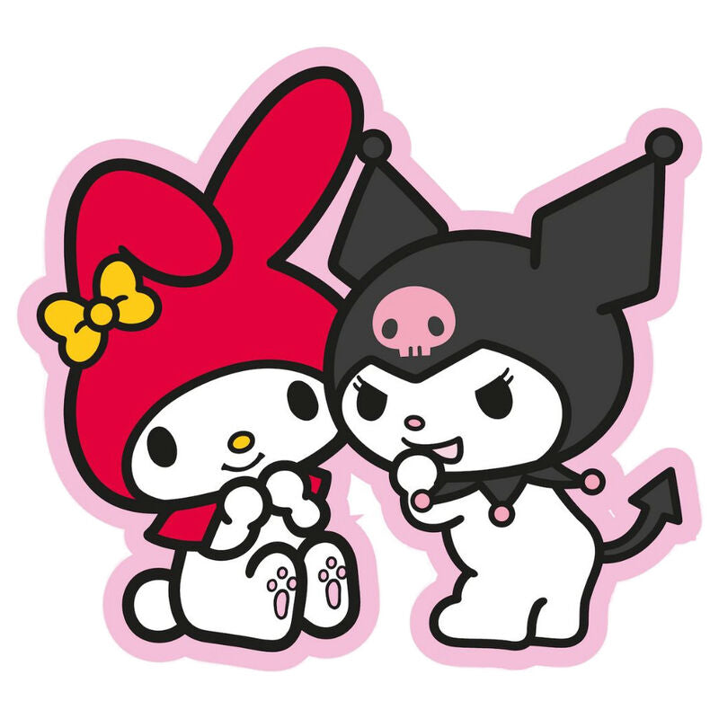 Almofada 3D My Melody & Kuromi Hello Kitty