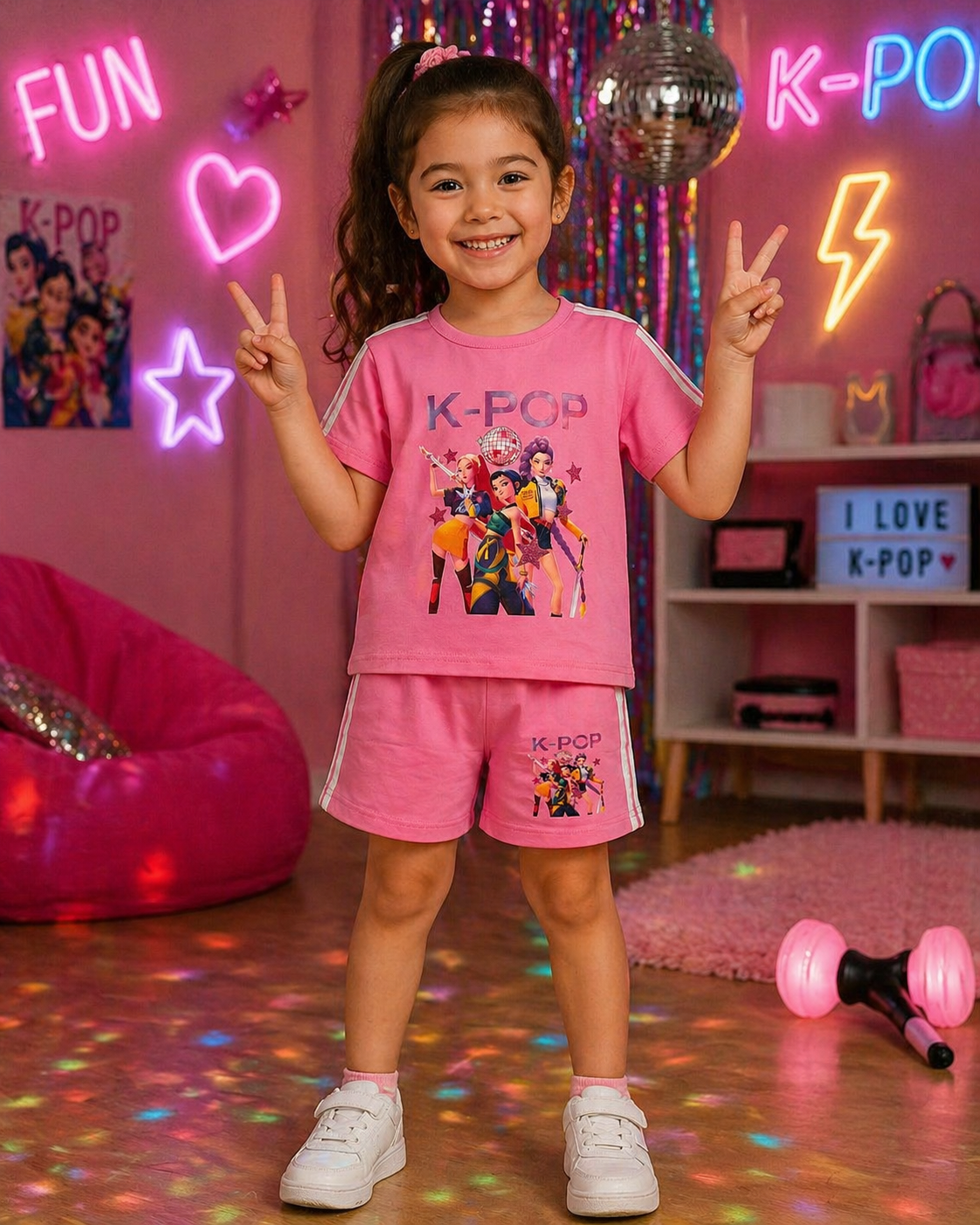 Conjunto K-Pop T-Shirt + Calções 5 cores