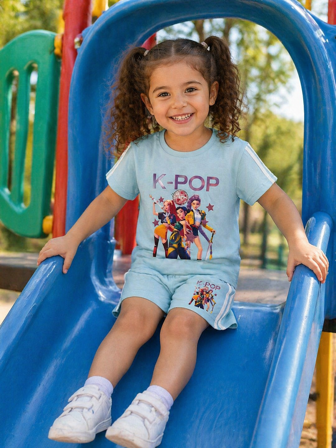 Conjunto K-Pop T-Shirt + Calções 5 cores