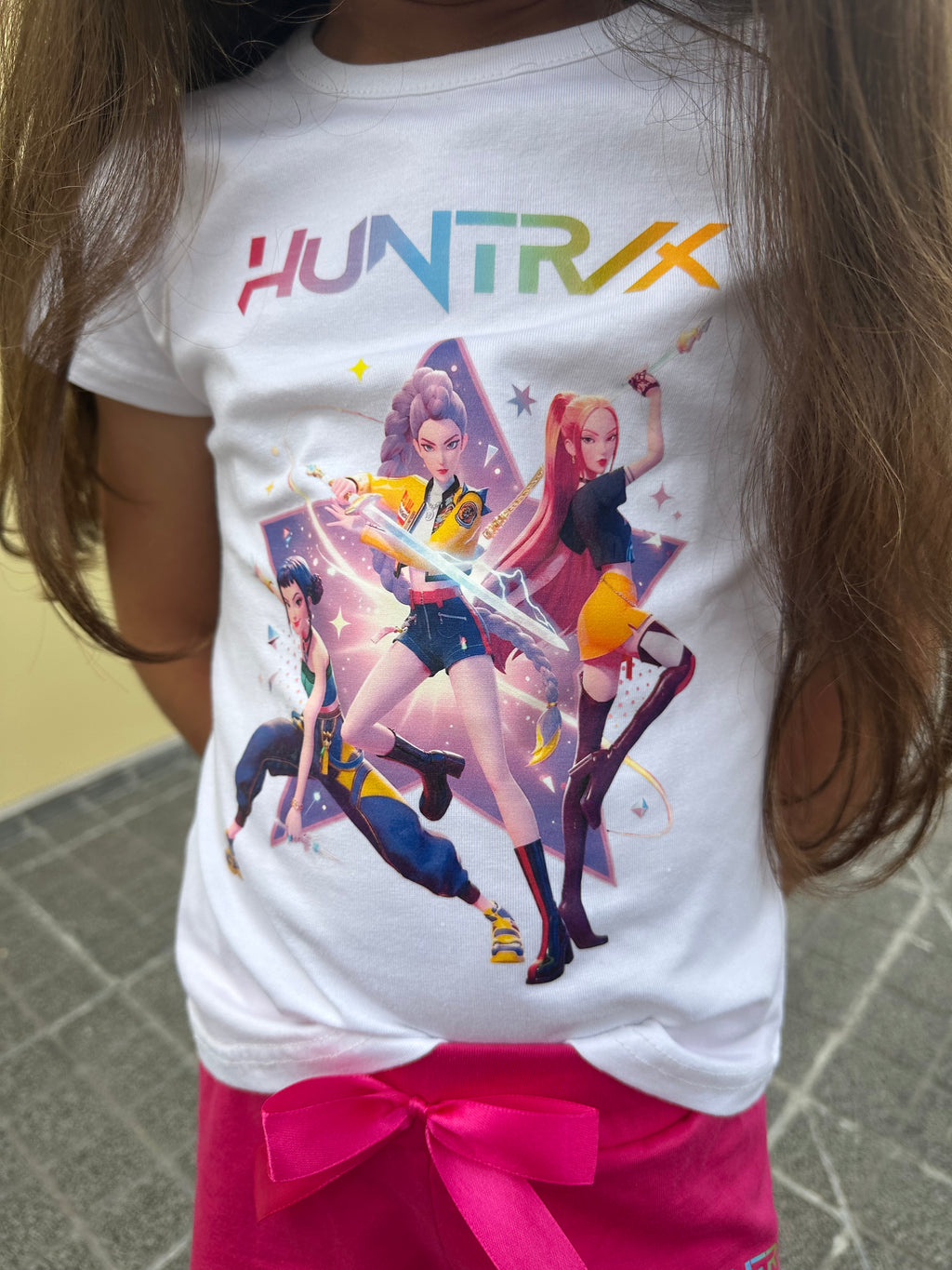 Conjunto K-POP T-Shirt + Calções com laço (3 cores)
