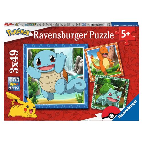 Puzzle Pokemon 3x49 peças
