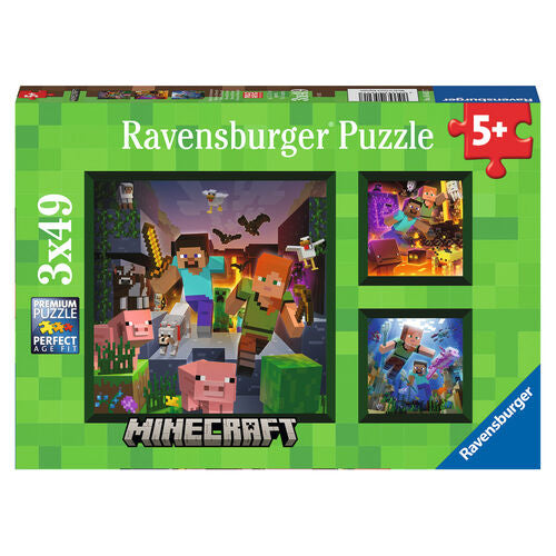 Puzzle Minecraft 3x49 peças