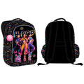 Mochila com porta-chaves pompom + pins em metal KPop 43cm