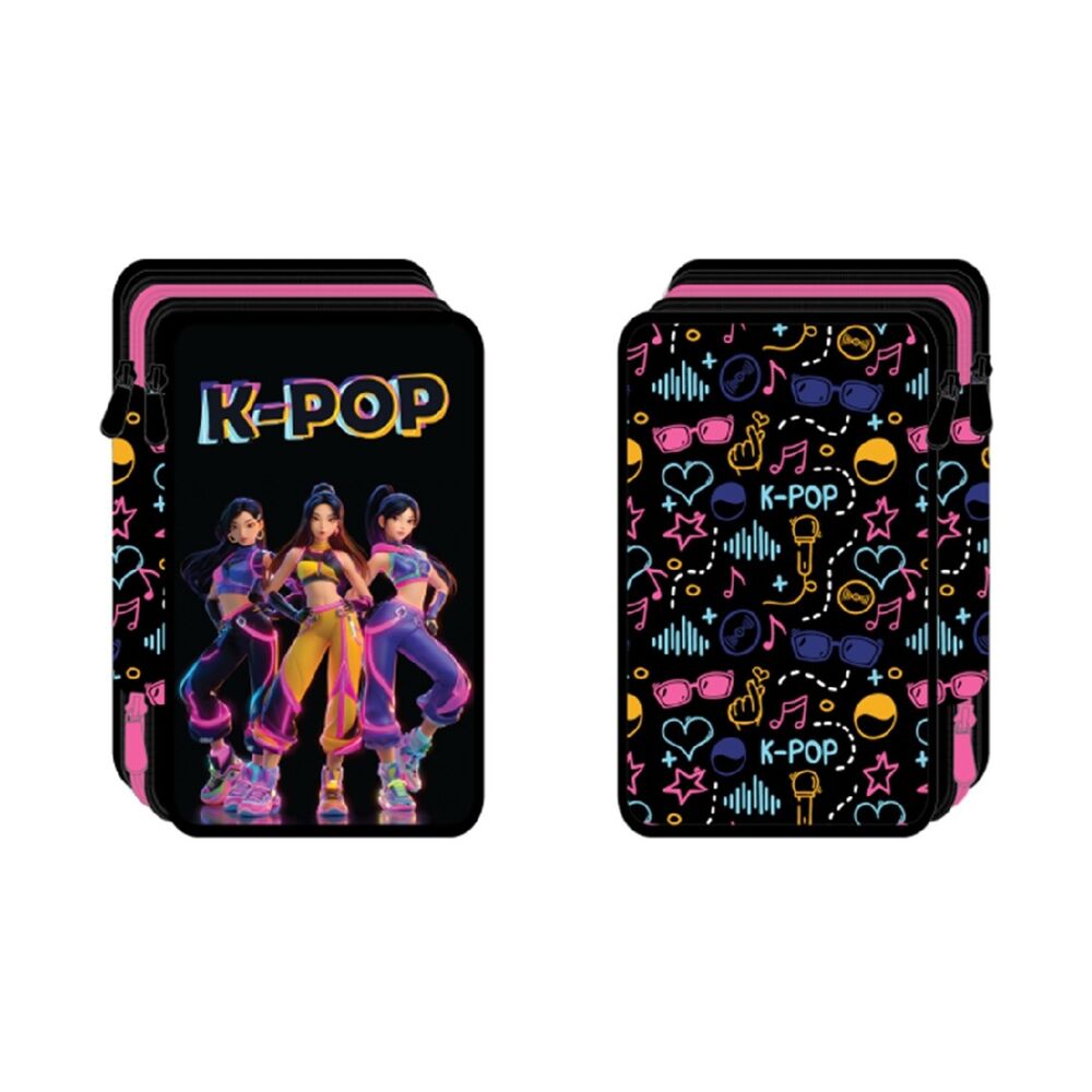 Estojo triplo K-POP
