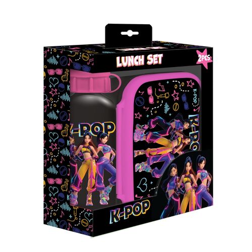 Conjunto Sanduicheira + Garrafa de alumínio KPop 500ml
