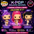 Conjunto de 3 Figuras POP K-POP Demon Hunters