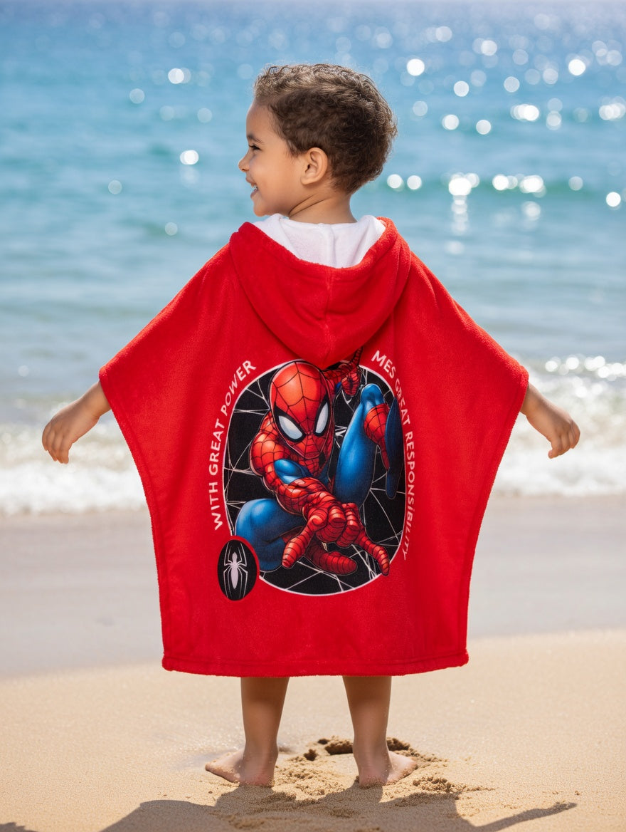 Poncho Toalha de Praia Spiderman