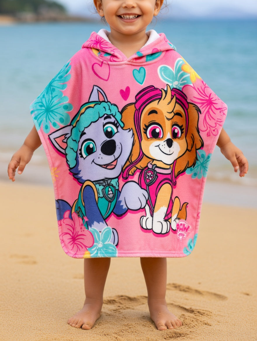 Poncho Toalha de Praia Patrulha Pata