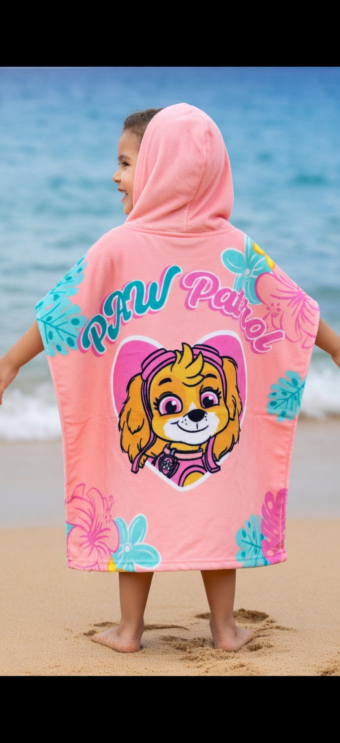 Poncho Toalha de Praia Patrulha Pata