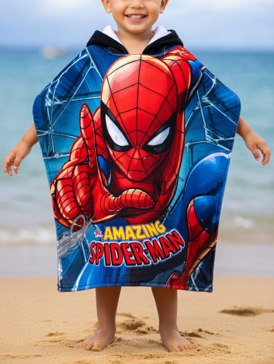 Poncho Toalha de Praia Spiderman